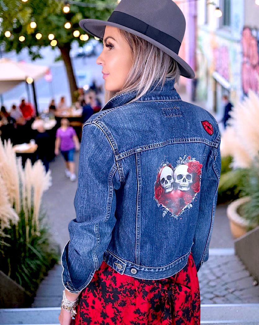 Veste en jean de créateur - 𝐌𝐚𝐫𝐢𝐧𝐚𝟒𝟒𝐟𝐚𝐦𝐢𝐥𝐲