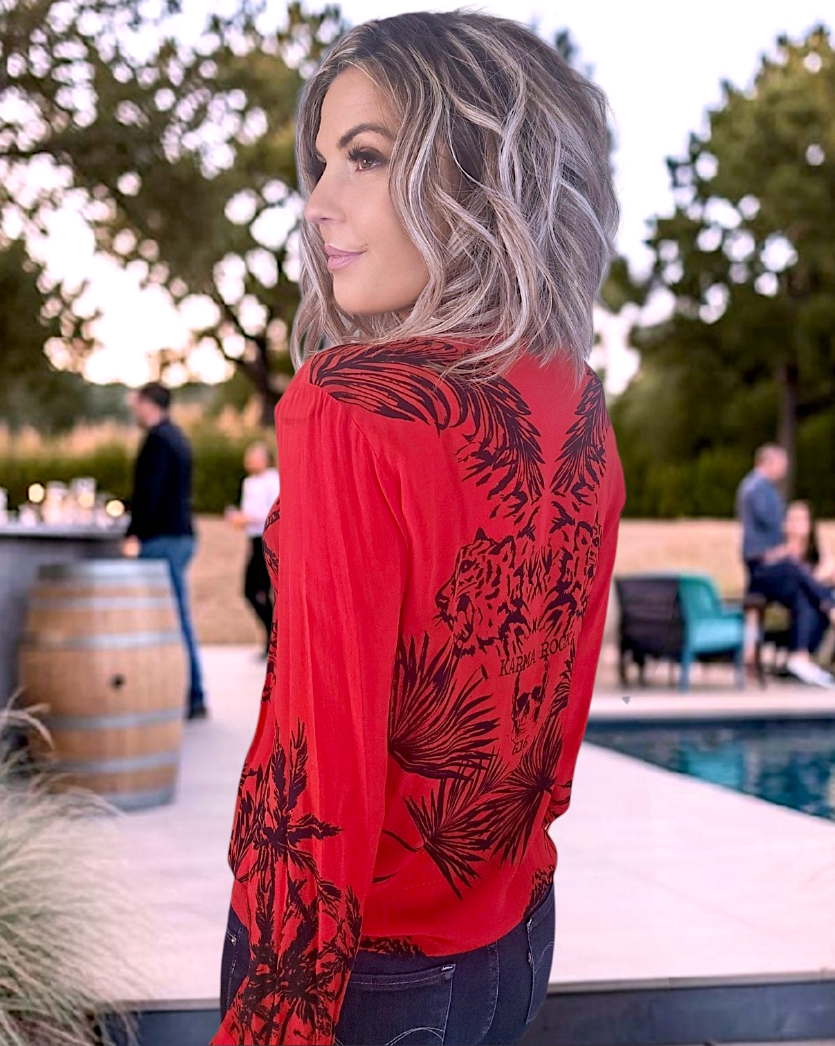Chemise rock rouge vif - 𝐌𝐚𝐫𝐢𝐧𝐚𝟒𝟒𝐟𝐚𝐦𝐢𝐥𝐲