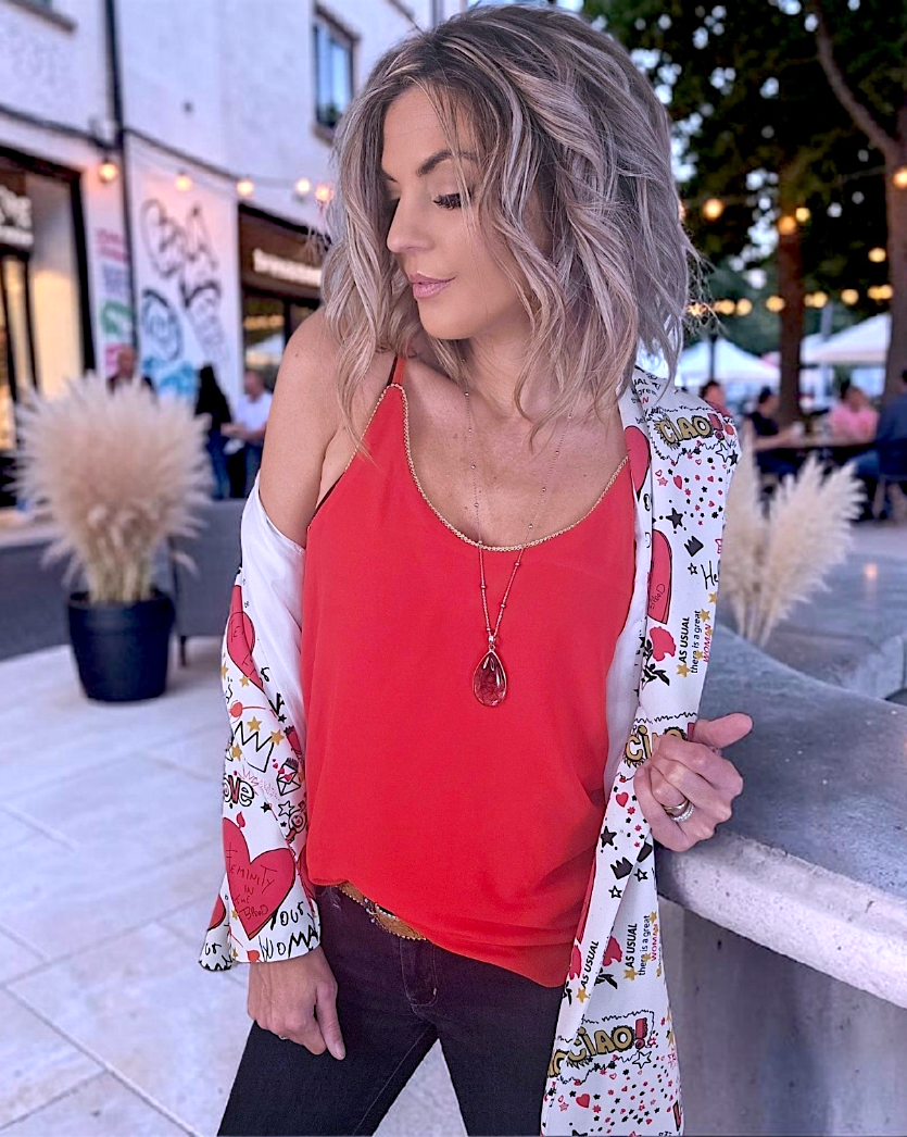 Débardeur rouge vif - 𝐌𝐚𝐫𝐢𝐧𝐚𝟒𝟒𝐟𝐚𝐦𝐢𝐥𝐲