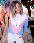Pull vintage bleu ciel - 𝐌𝐚𝐫𝐢𝐧𝐚𝟒𝟒𝐟𝐚𝐦𝐢𝐥𝐲