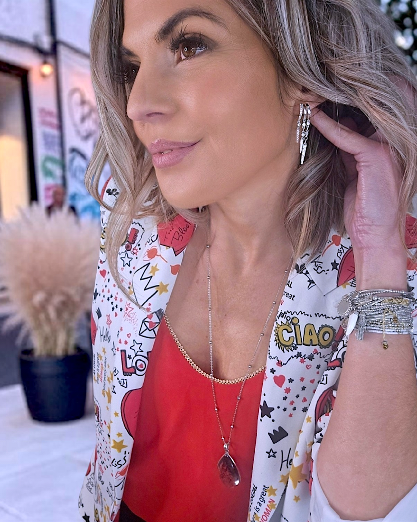Boucles d'oreilles pendentes argentées acier inoxydable - 𝐌𝐚𝐫𝐢𝐧𝐚𝟒𝟒𝐟𝐚𝐦𝐢𝐥𝐲