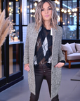 Manteau tweed beige et marron-kaki - 𝐌𝐚𝐫𝐢𝐧𝐚𝟒𝟒𝐟𝐚𝐦𝐢𝐥𝐲