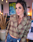 Blazer vintage à carreaux - 𝐌𝐚𝐫𝐢𝐧𝐚𝟒𝟒𝐟𝐚𝐦𝐢𝐥𝐲