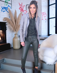 Veste à capuche à imprimé à carreaux - 𝐌𝐚𝐫𝐢𝐧𝐚𝟒𝟒𝐟𝐚𝐦𝐢𝐥𝐲