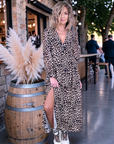 Robe 7/8è  imprimé léopard - 𝐌𝐚𝐫𝐢𝐧𝐚𝟒𝟒𝐟𝐚𝐦𝐢𝐥𝐲