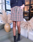 Jupe tweed à imprimé à carreaux - 𝐌𝐚𝐫𝐢𝐧𝐚𝟒𝟒𝐟𝐚𝐦𝐢𝐥𝐲