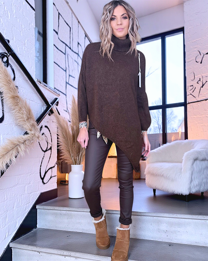 Pantalon huilé marron avec sa ceinture - 𝐌𝐚𝐫𝐢𝐧𝐚𝟒𝟒𝐟𝐚𝐦𝐢𝐥𝐲