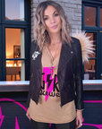 Perfecto noir 100% cuir à tags - 𝐌𝐚𝐫𝐢𝐧𝐚𝟒𝟒𝐟𝐚𝐦𝐢𝐥𝐲