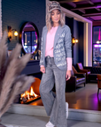 Veste à chevrons & tags + pin's skull rose - 𝐌𝐚𝐫𝐢𝐧𝐚𝟒𝟒𝐟𝐚𝐦𝐢𝐥𝐲