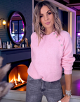 Pull rose à maille chaude - 𝐌𝐚𝐫𝐢𝐧𝐚𝟒𝟒𝐟𝐚𝐦𝐢𝐥𝐲