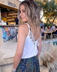 Débardeur blanc en coton - 𝐌𝐚𝐫𝐢𝐧𝐚𝟒𝟒𝐟𝐚𝐦𝐢𝐥𝐲