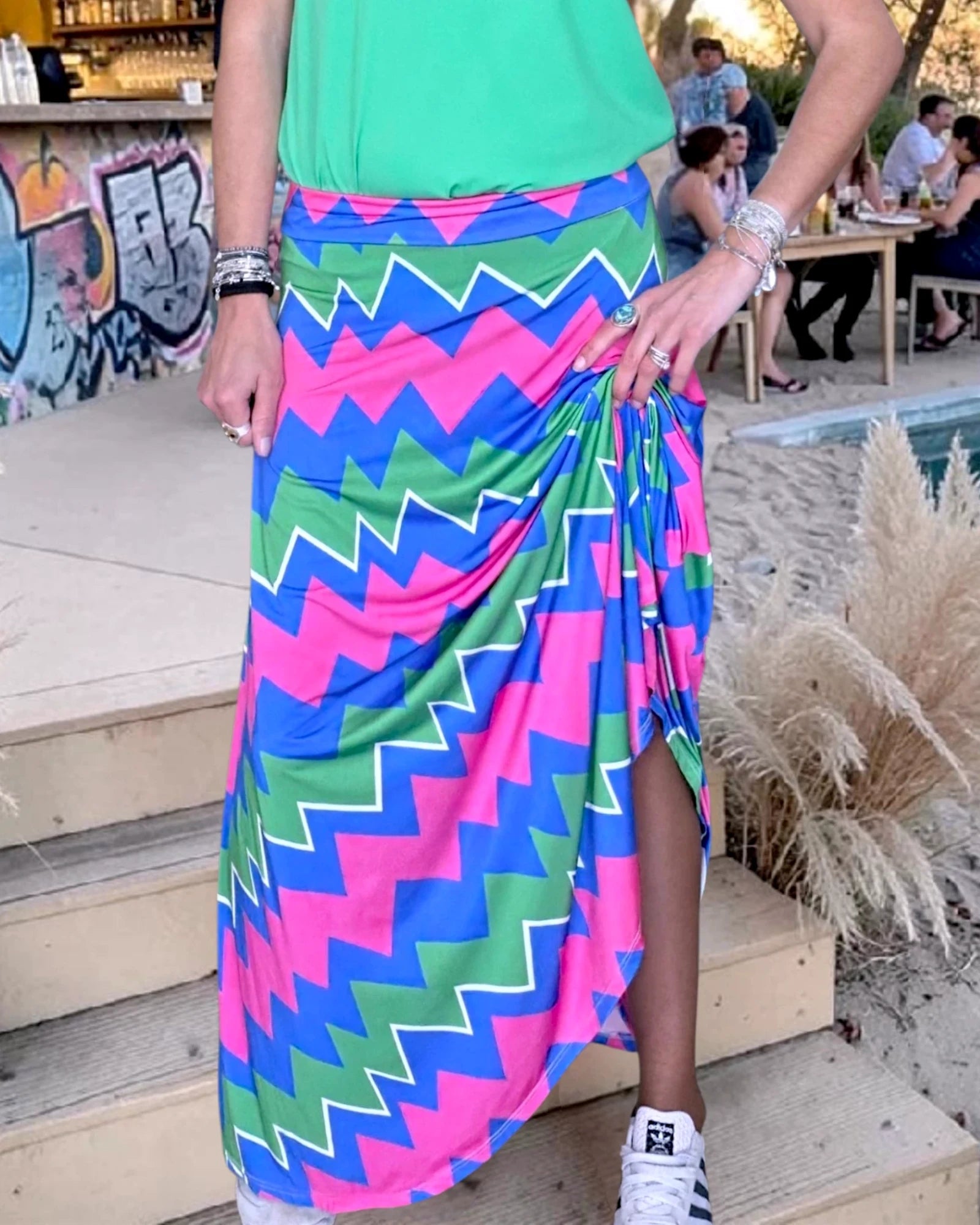 Jupe longue tricolore - 𝐌𝐚𝐫𝐢𝐧𝐚𝟒𝟒𝐟𝐚𝐦𝐢𝐥𝐲