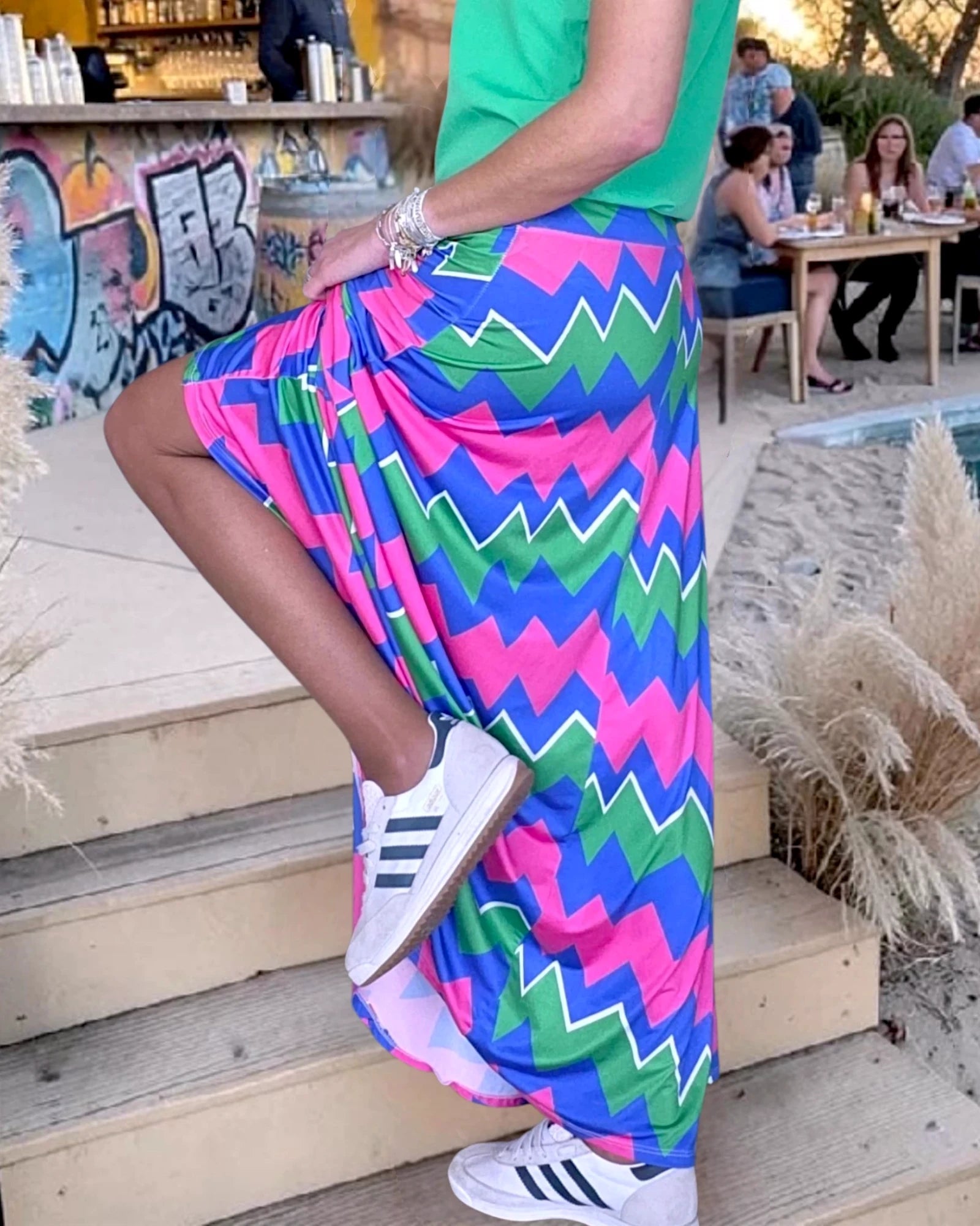 Jupe longue tricolore - 𝐌𝐚𝐫𝐢𝐧𝐚𝟒𝟒𝐟𝐚𝐦𝐢𝐥𝐲