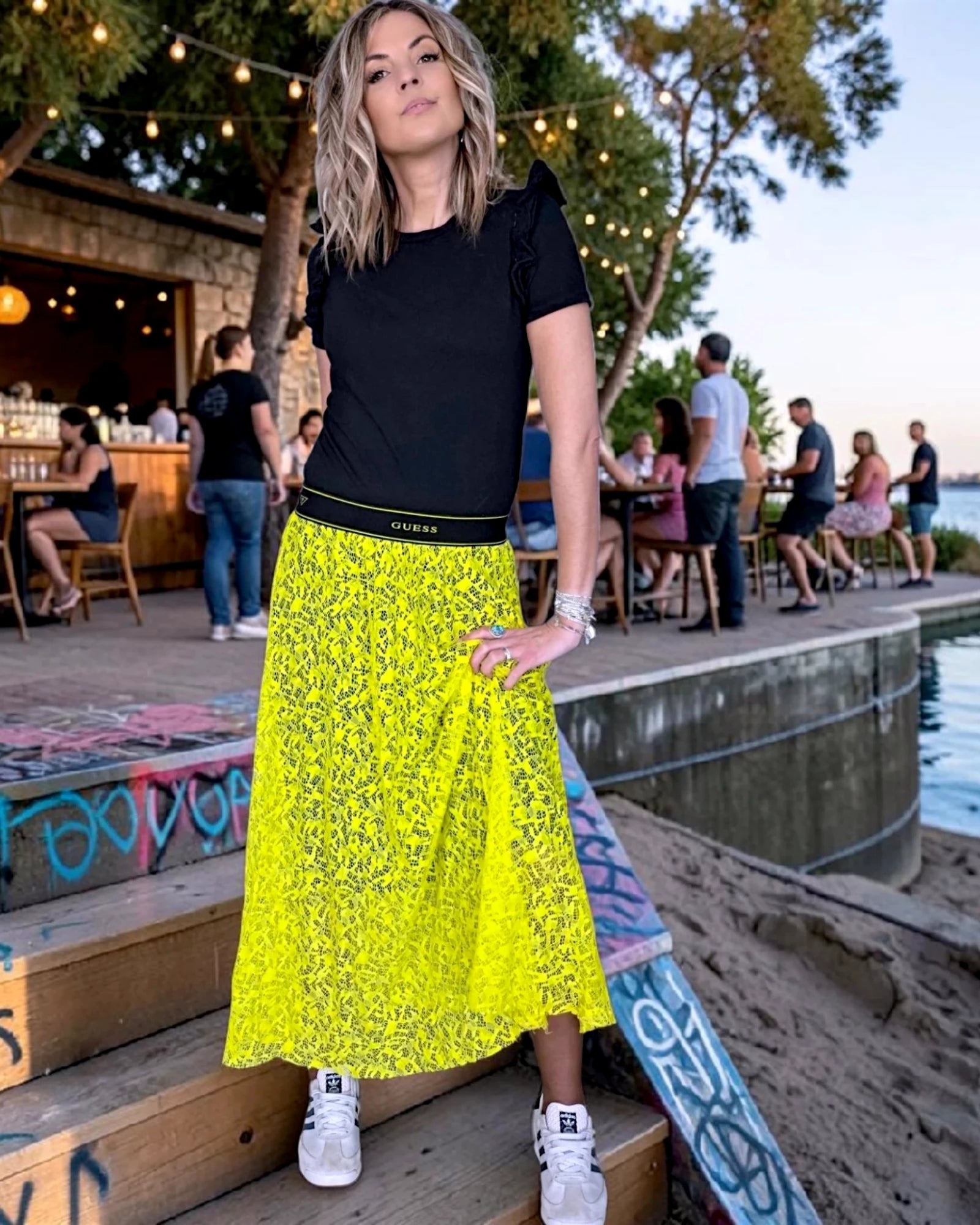 T-shirt noir en coton - 𝐌𝐚𝐫𝐢𝐧𝐚𝟒𝟒𝐟𝐚𝐦𝐢𝐥𝐲