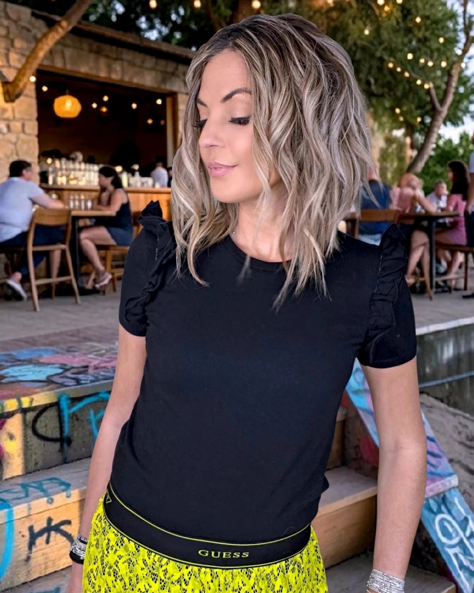 T-shirt noir en coton - 𝐌𝐚𝐫𝐢𝐧𝐚𝟒𝟒𝐟𝐚𝐦𝐢𝐥𝐲