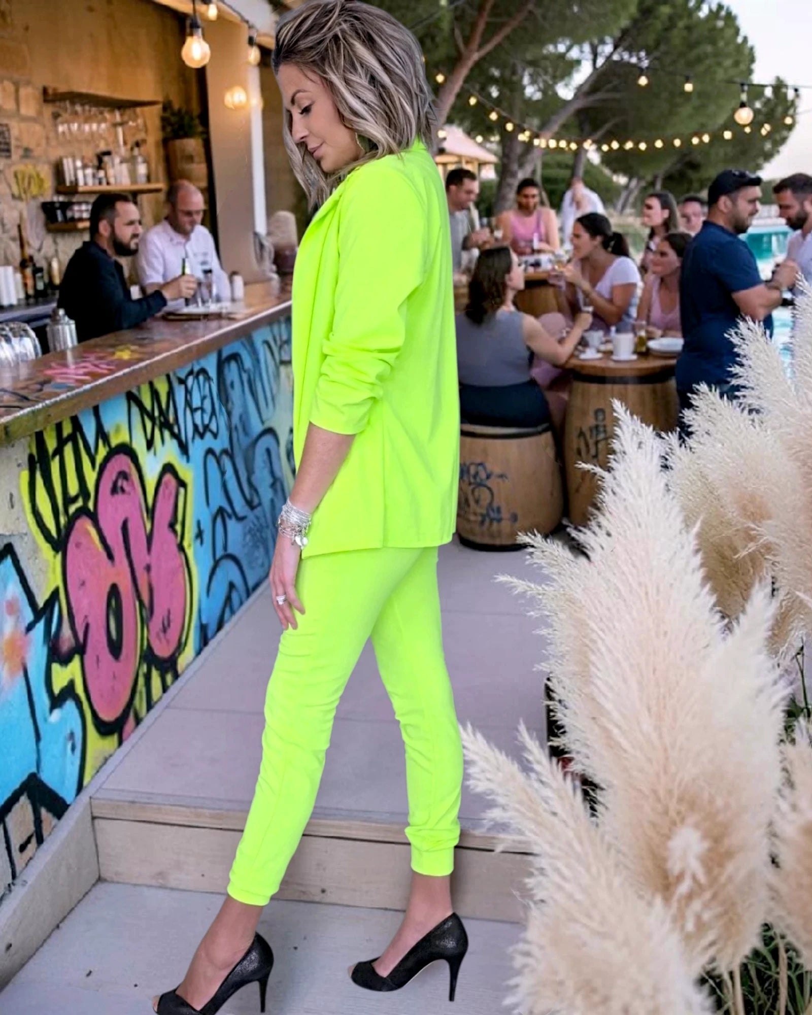 Ensemble veste & pantalon vert-jaune fluo - 𝐌𝐚𝐫𝐢𝐧𝐚𝟒𝟒𝐟𝐚𝐦𝐢𝐥𝐲