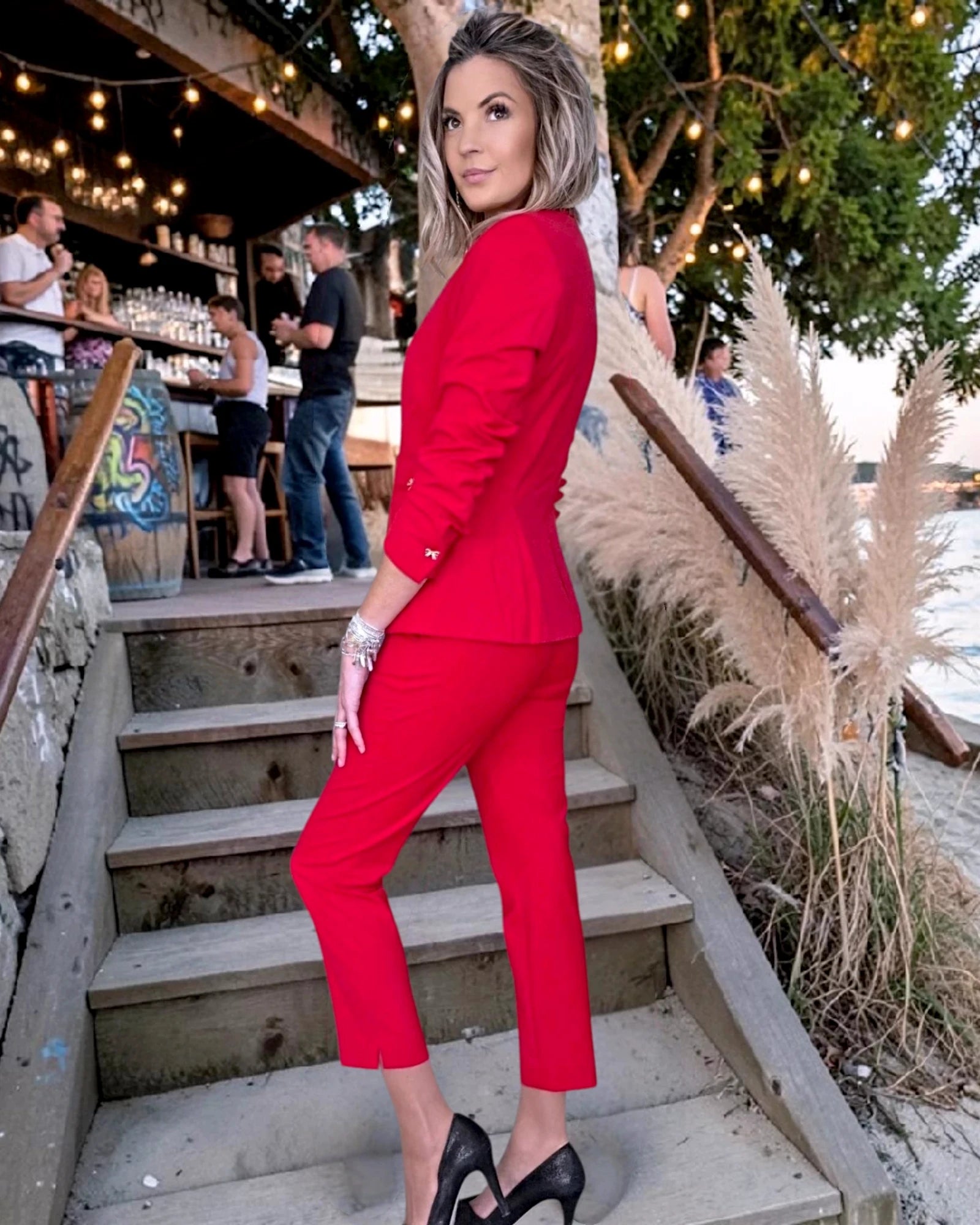 Ensemble veste & pantalon red - 𝐌𝐚𝐫𝐢𝐧𝐚𝟒𝟒𝐟𝐚𝐦𝐢𝐥𝐲