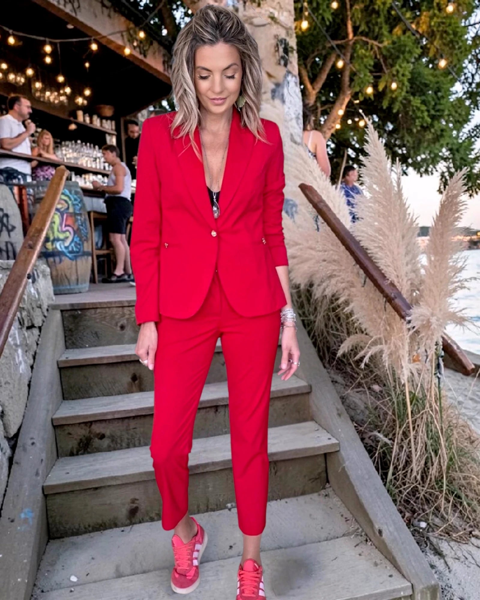 Ensemble veste &amp; pantalon red - 𝐌𝐚𝐫𝐢𝐧𝐚𝟒𝟒𝐟𝐚𝐦𝐢𝐥𝐲
