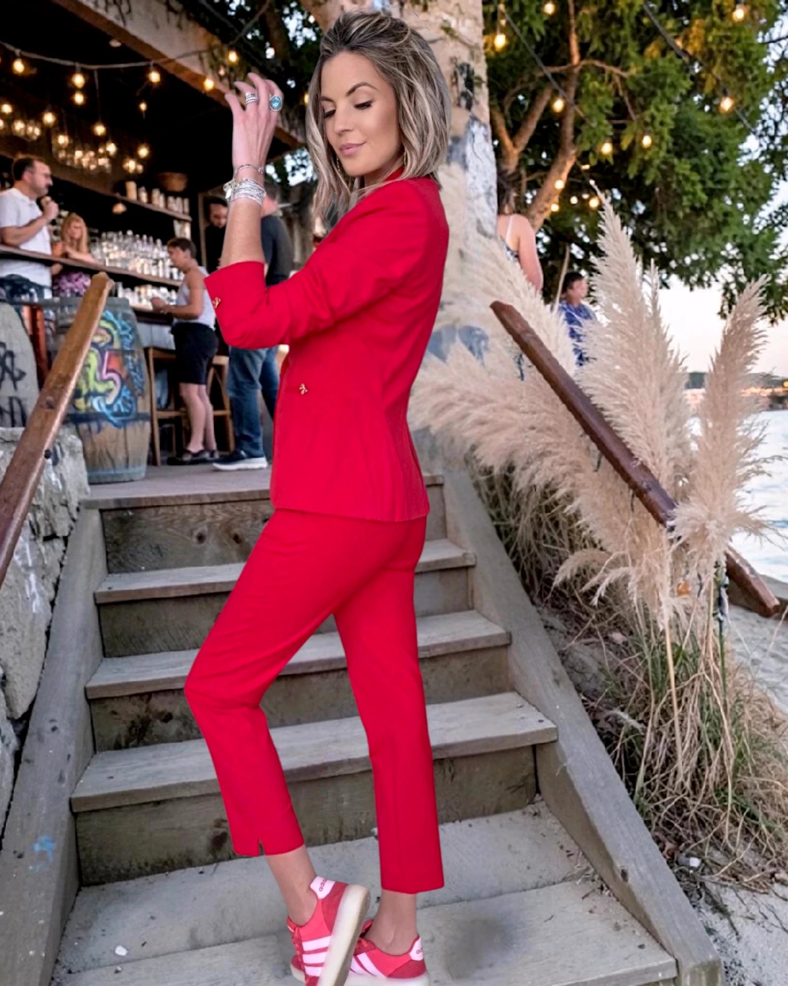Ensemble veste &amp; pantalon red - 𝐌𝐚𝐫𝐢𝐧𝐚𝟒𝟒𝐟𝐚𝐦𝐢𝐥𝐲