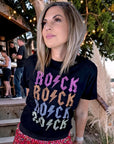 T-shirt noir Rock - 𝐌𝐚𝐫𝐢𝐧𝐚𝟒𝟒𝐟𝐚𝐦𝐢𝐥𝐲