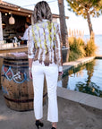 Veste cintrée tie and dye munie de strass au dos. - 𝐌𝐚𝐫𝐢𝐧𝐚𝟒𝟒𝐟𝐚𝐦𝐢𝐥𝐲