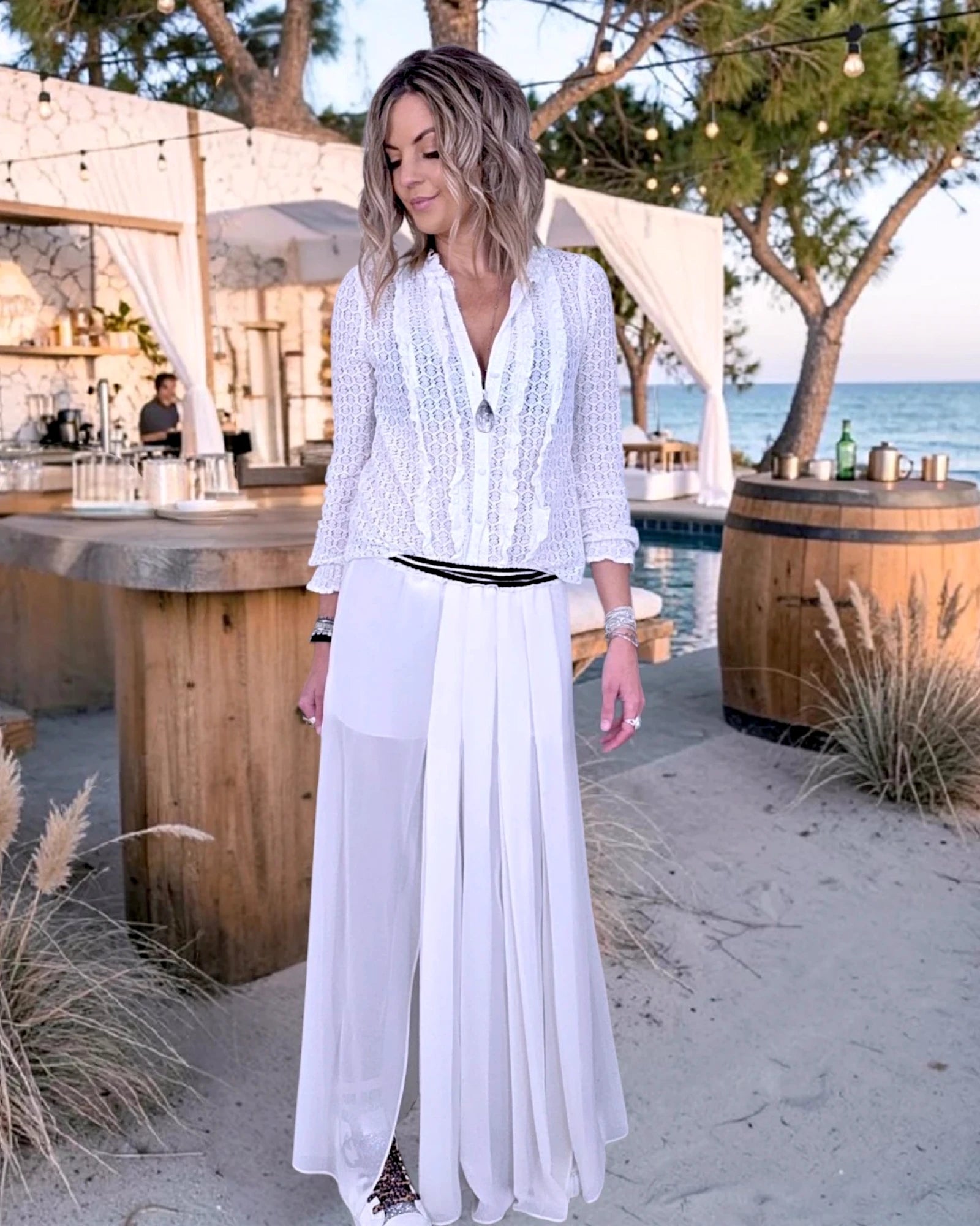 Jupe Bohème blanc cassé - 𝐌𝐚𝐫𝐢𝐧𝐚𝟒𝟒𝐟𝐚𝐦𝐢𝐥𝐲