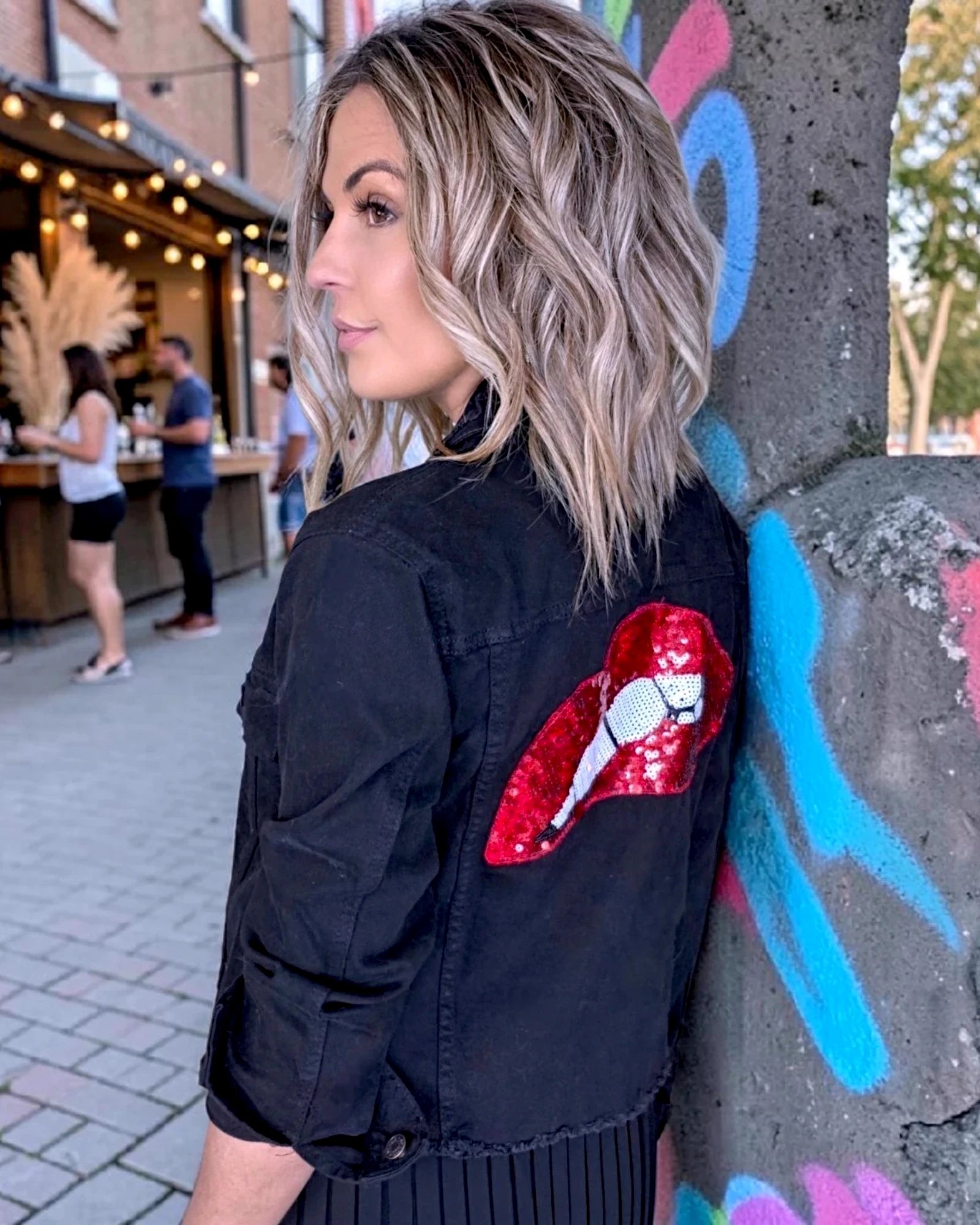Veste noire en jean - 𝐌𝐚𝐫𝐢𝐧𝐚𝟒𝟒𝐟𝐚𝐦𝐢𝐥𝐲