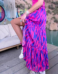 Jupe longue rose fuchsia et bleu roi - 𝐌𝐚𝐫𝐢𝐧𝐚𝟒𝟒𝐟𝐚𝐦𝐢𝐥𝐲