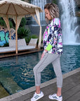 Pantalon 7/8è jeeging kaki-gris - 𝐌𝐚𝐫𝐢𝐧𝐚𝟒𝟒𝐟𝐚𝐦𝐢𝐥𝐲