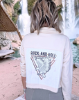 Veste sweat beige rock & roll - 𝐌𝐚𝐫𝐢𝐧𝐚𝟒𝟒𝐟𝐚𝐦𝐢𝐥𝐲