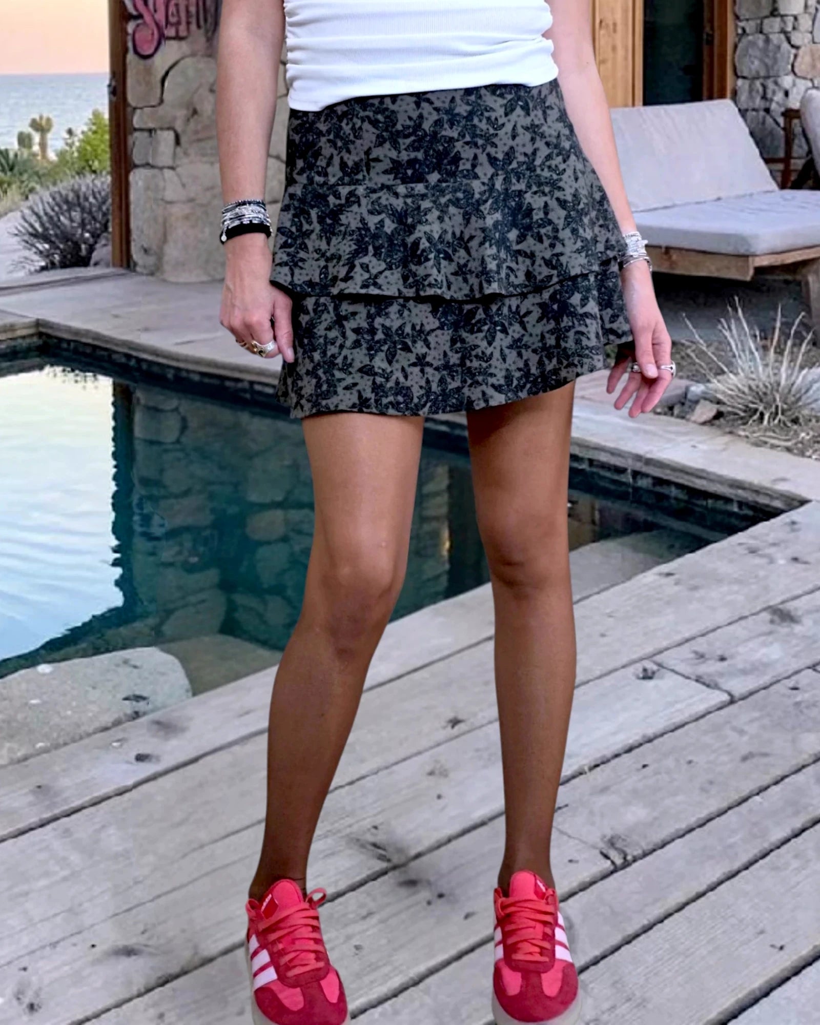 Jupe kaki à imprimé camouflage - 𝐌𝐚𝐫𝐢𝐧𝐚𝟒𝟒𝐟𝐚𝐦𝐢𝐥𝐲