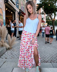 Jupe blanche à imprimé fleuri - 𝐌𝐚𝐫𝐢𝐧𝐚𝟒𝟒𝐟𝐚𝐦𝐢𝐥𝐲