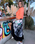 Jupe longue tie and dye à tags - 𝐌𝐚𝐫𝐢𝐧𝐚𝟒𝟒𝐟𝐚𝐦𝐢𝐥𝐲