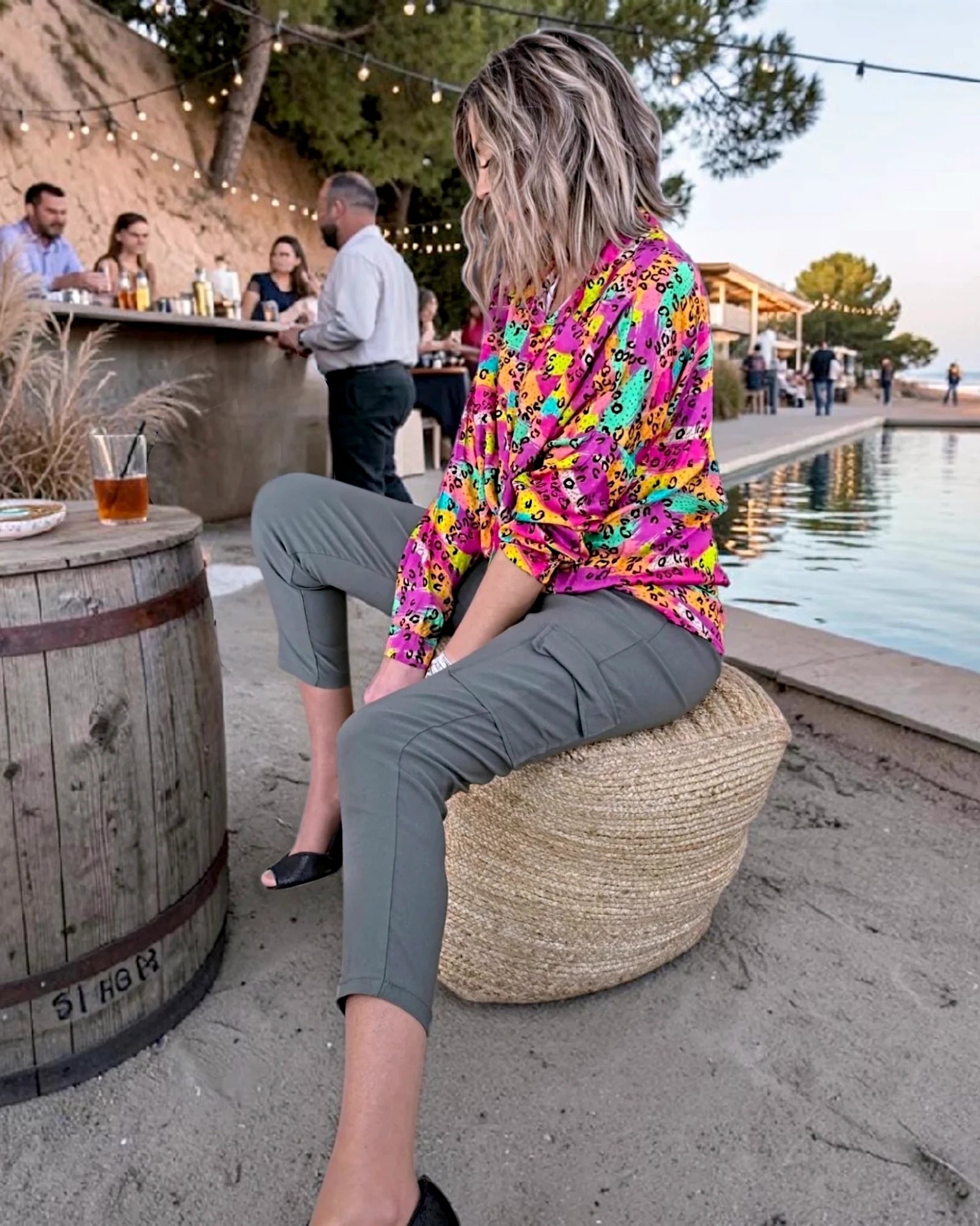 Chemise fluo à imprimé léopard - 𝐌𝐚𝐫𝐢𝐧𝐚𝟒𝟒𝐟𝐚𝐦𝐢𝐥𝐲