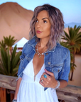 Veste courte en jean