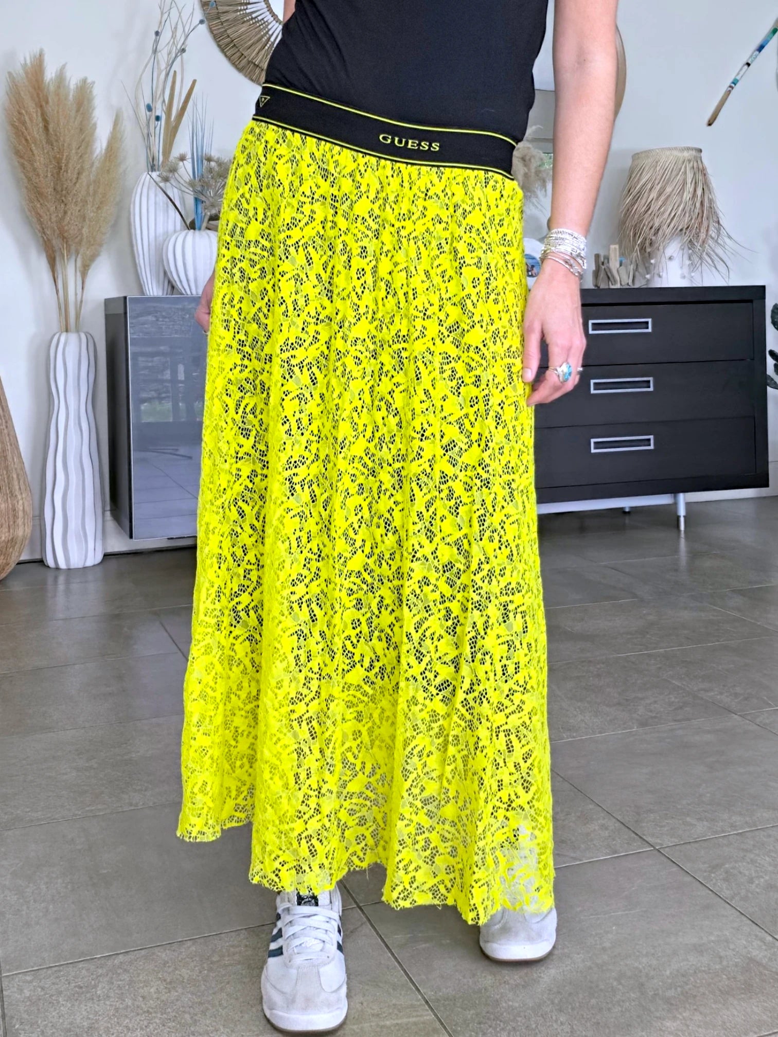 Jupe jaune en dentelle - 𝐌𝐚𝐫𝐢𝐧𝐚𝟒𝟒𝐟𝐚𝐦𝐢𝐥𝐲
