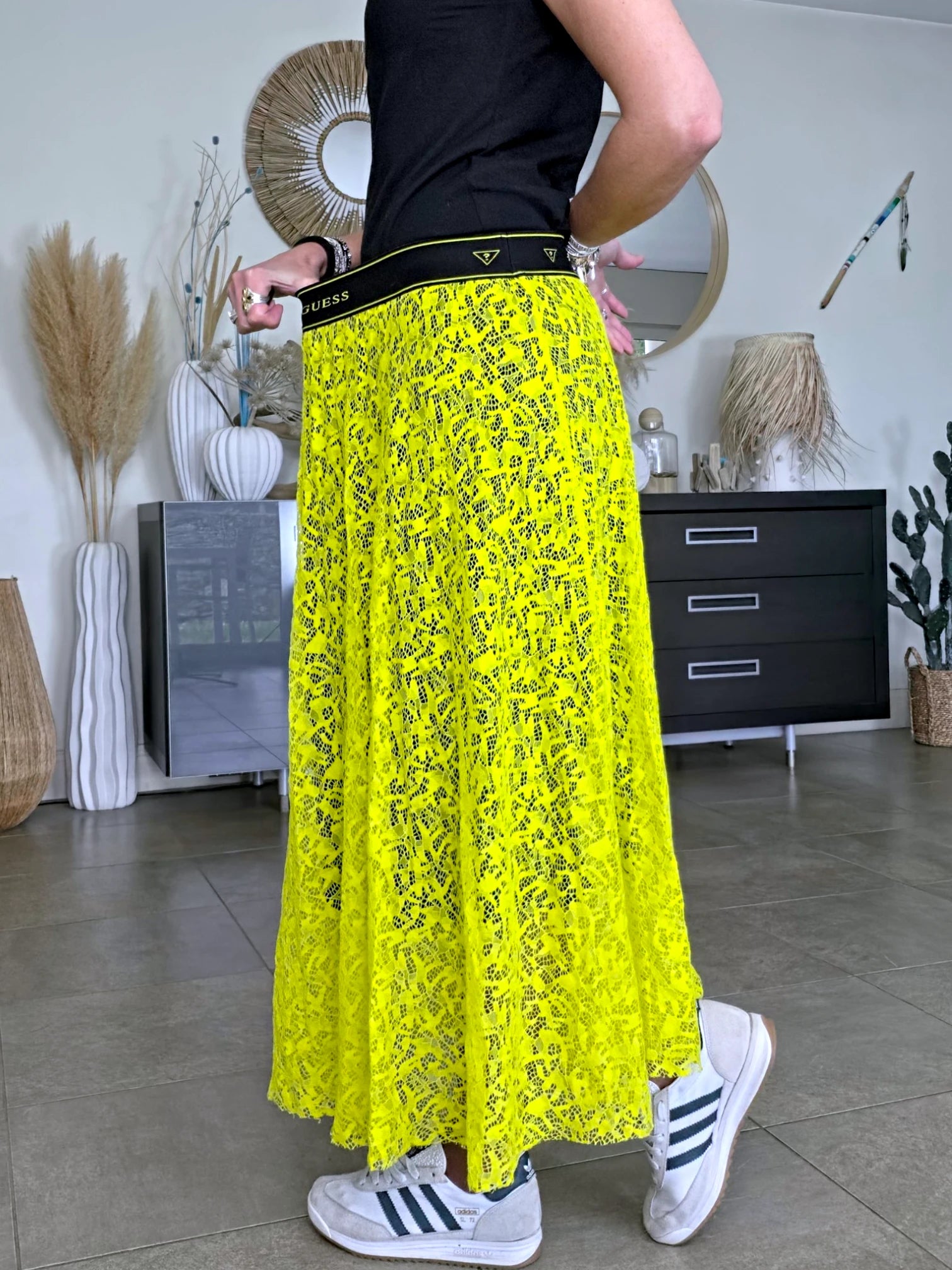 Jupe jaune en dentelle - 𝐌𝐚𝐫𝐢𝐧𝐚𝟒𝟒𝐟𝐚𝐦𝐢𝐥𝐲