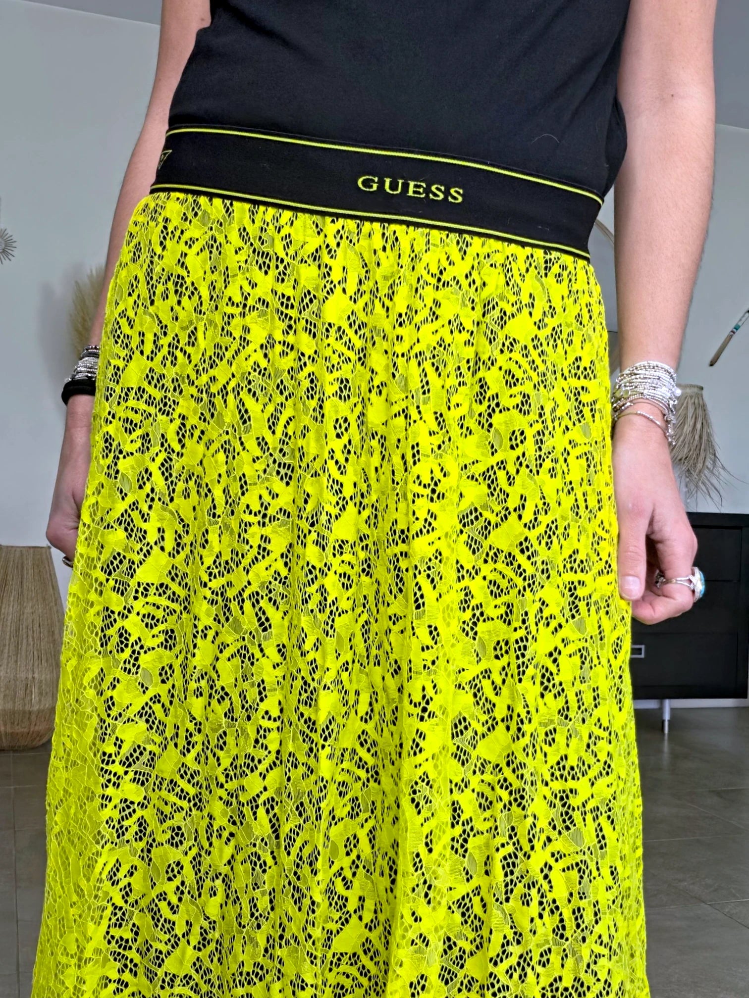 Jupe jaune en dentelle - 𝐌𝐚𝐫𝐢𝐧𝐚𝟒𝟒𝐟𝐚𝐦𝐢𝐥𝐲