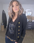 Veste officier noire - 𝐌𝐚𝐫𝐢𝐧𝐚𝟒𝟒𝐟𝐚𝐦𝐢𝐥𝐲