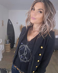 Veste officier noire - 𝐌𝐚𝐫𝐢𝐧𝐚𝟒𝟒𝐟𝐚𝐦𝐢𝐥𝐲