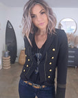Veste officier noire - 𝐌𝐚𝐫𝐢𝐧𝐚𝟒𝟒𝐟𝐚𝐦𝐢𝐥𝐲