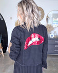 Veste noire en jean - 𝐌𝐚𝐫𝐢𝐧𝐚𝟒𝟒𝐟𝐚𝐦𝐢𝐥𝐲