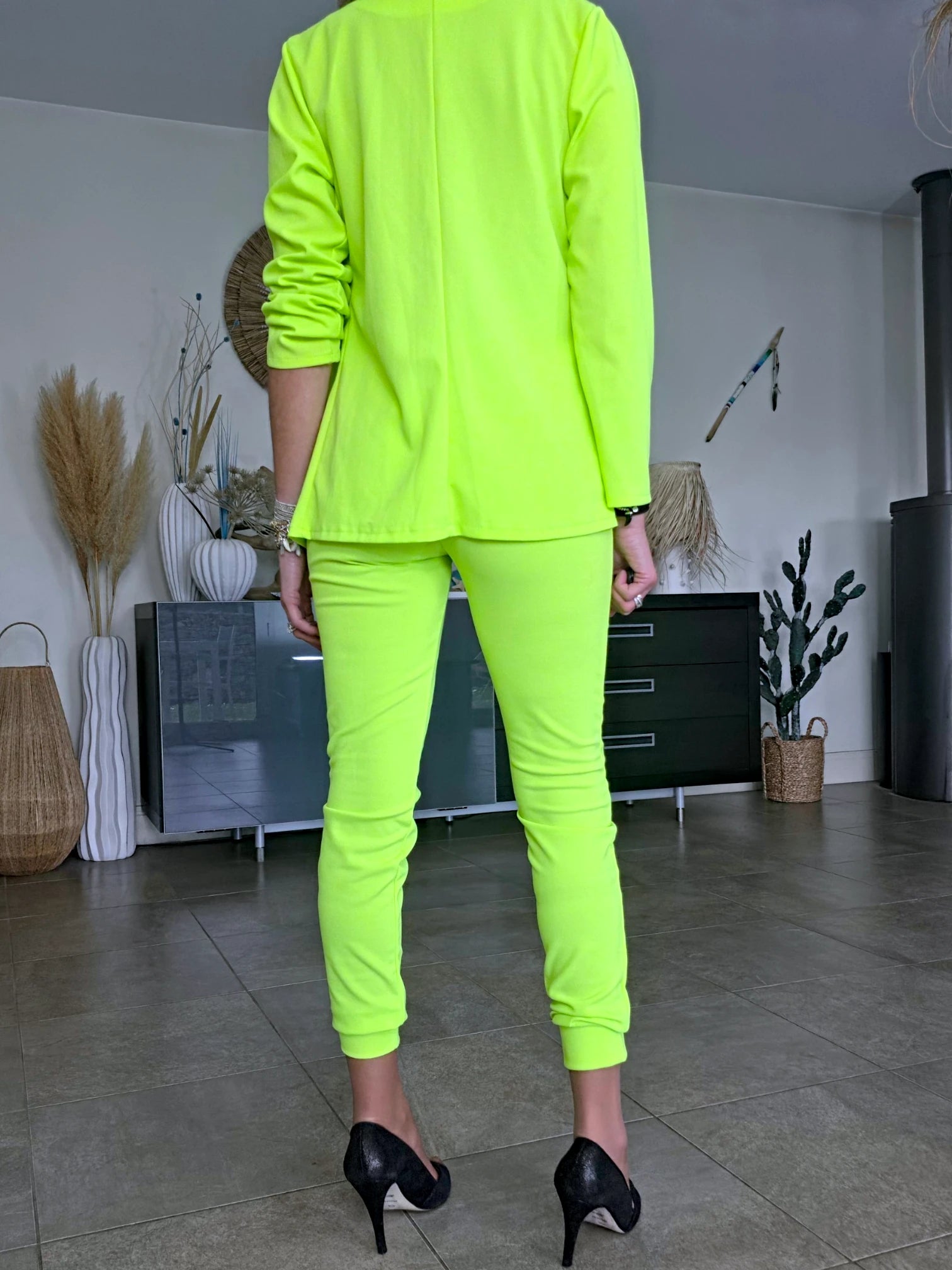 Ensemble veste &amp; pantalon vert-jaune fluo - 𝐌𝐚𝐫𝐢𝐧𝐚𝟒𝟒𝐟𝐚𝐦𝐢𝐥𝐲