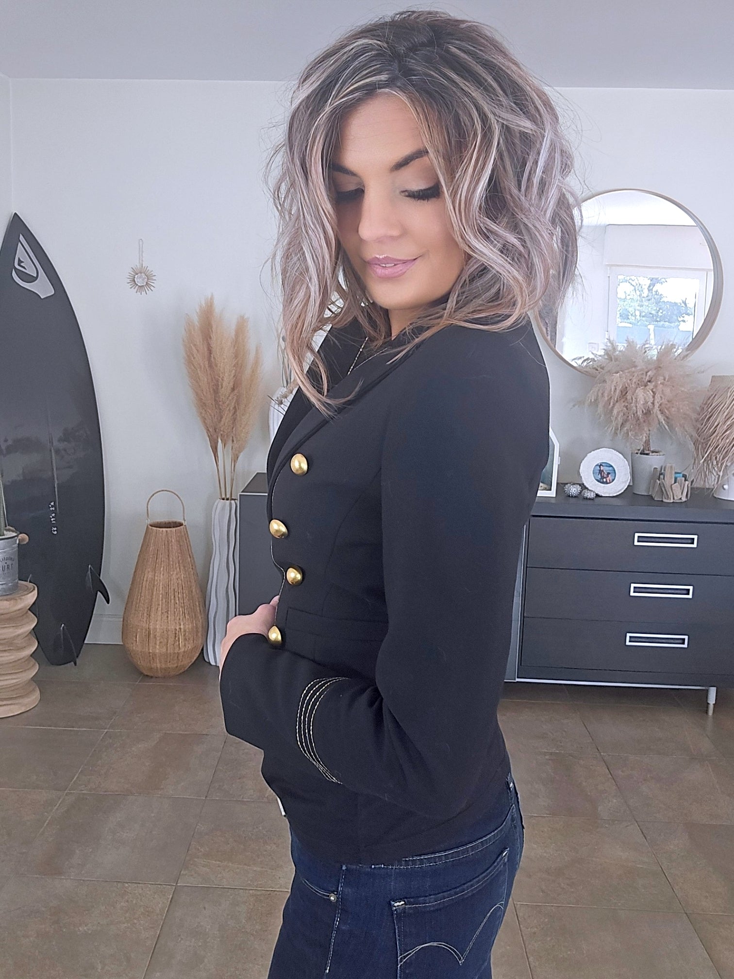 Veste officier noire - 𝐌𝐚𝐫𝐢𝐧𝐚𝟒𝟒𝐟𝐚𝐦𝐢𝐥𝐲