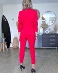 Ensemble veste & pantalon red - 𝐌𝐚𝐫𝐢𝐧𝐚𝟒𝟒𝐟𝐚𝐦𝐢𝐥𝐲