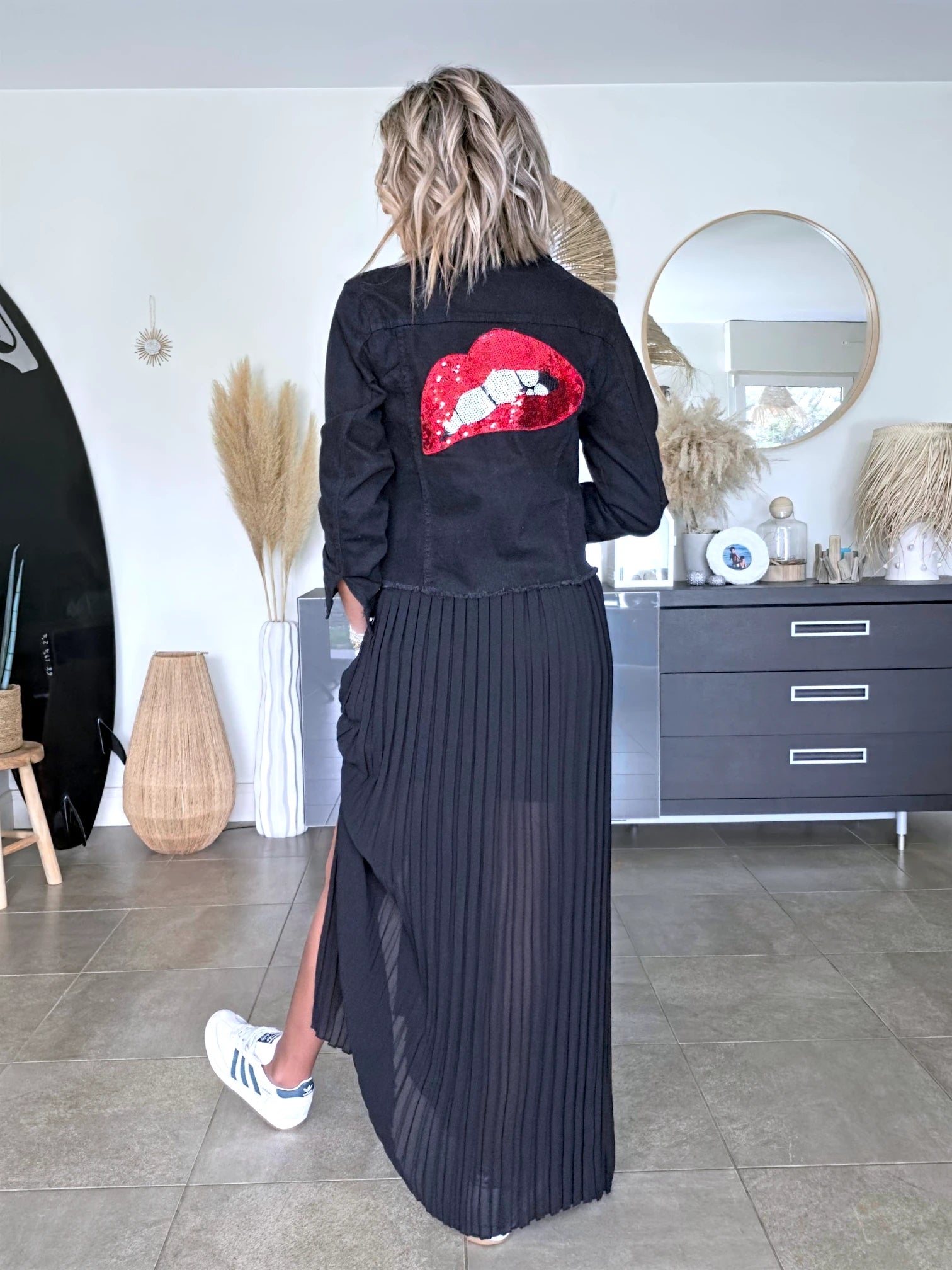 Veste noire en jean - 𝐌𝐚𝐫𝐢𝐧𝐚𝟒𝟒𝐟𝐚𝐦𝐢𝐥𝐲