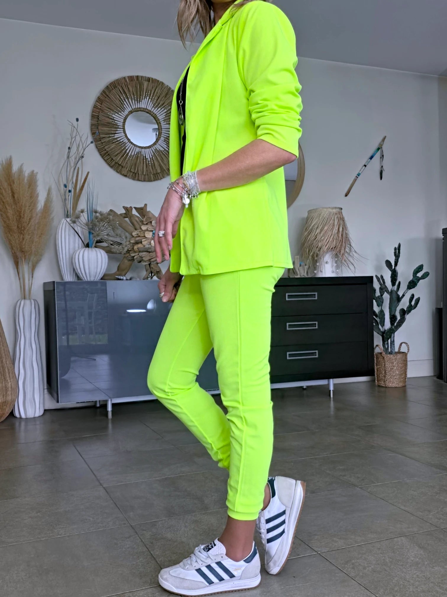 Ensemble veste &amp; pantalon vert-jaune fluo - 𝐌𝐚𝐫𝐢𝐧𝐚𝟒𝟒𝐟𝐚𝐦𝐢𝐥𝐲