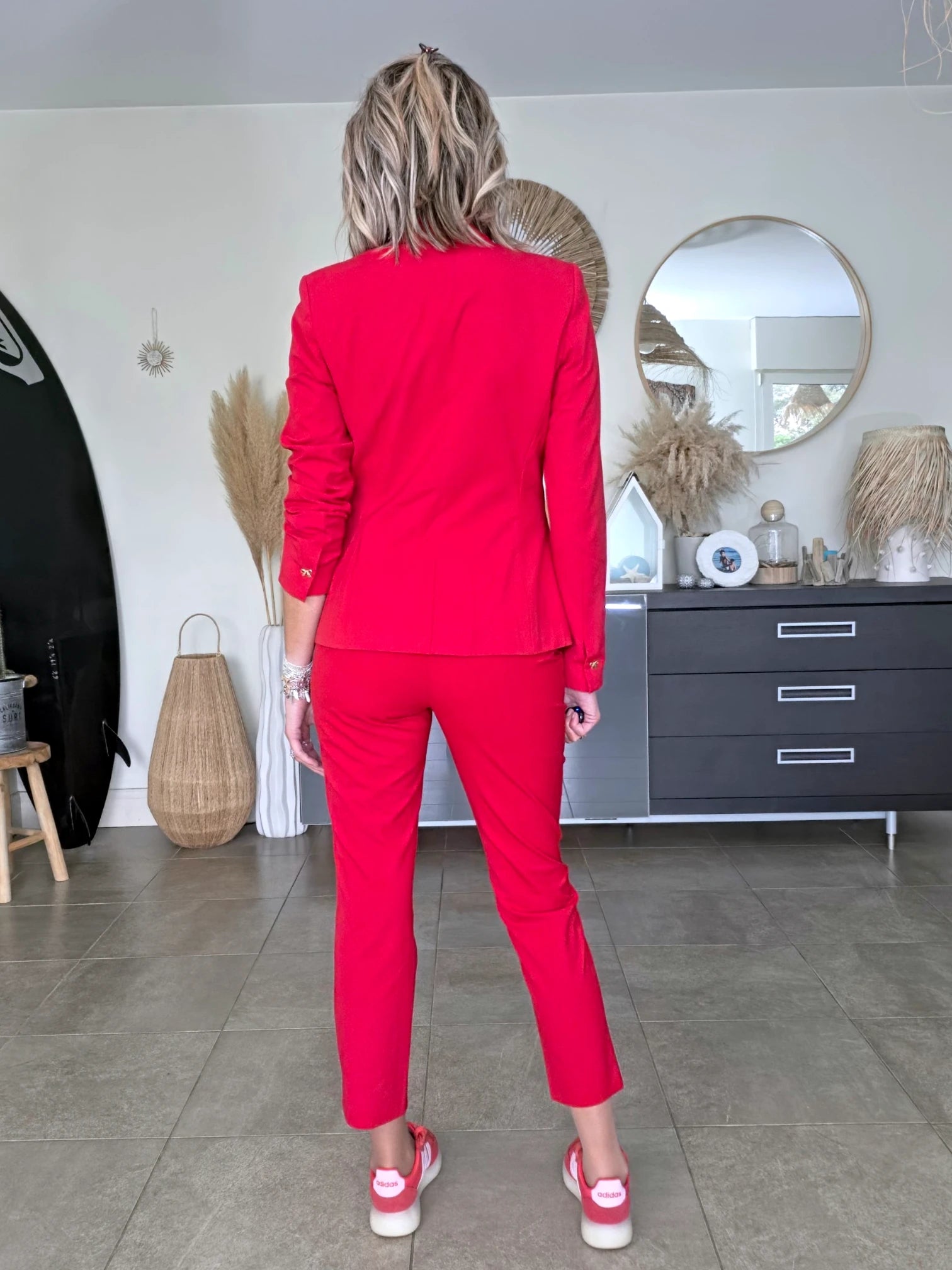 Ensemble veste &amp; pantalon red - 𝐌𝐚𝐫𝐢𝐧𝐚𝟒𝟒𝐟𝐚𝐦𝐢𝐥𝐲