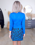 Jupe bleu roi à imprimé léopard - 𝐌𝐚𝐫𝐢𝐧𝐚𝟒𝟒𝐟𝐚𝐦𝐢𝐥𝐲