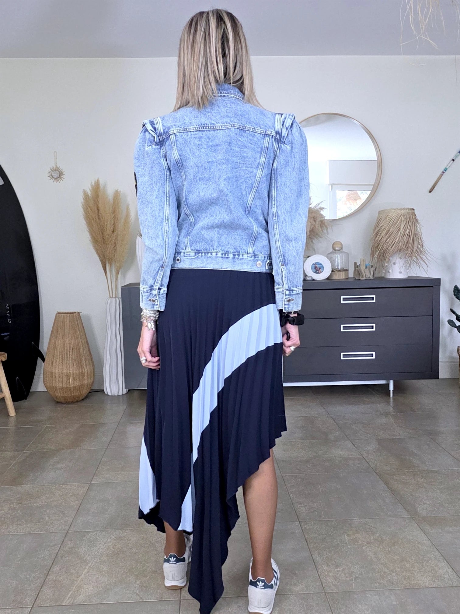 Veste en jean endlessy avec écussons